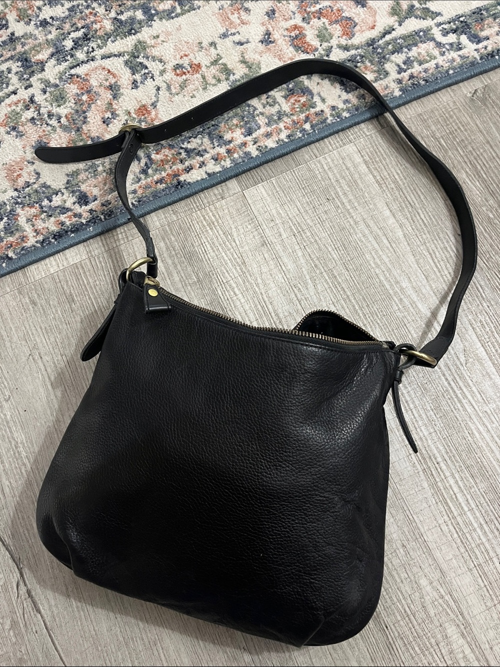 Liz Claiborne Black Leather Shoulder Bag